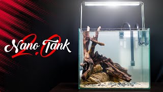 Nano Tank Setup Step By Step  Hardscape [upl. by Allemahs51]