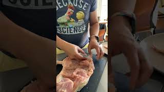 Deboning a chicken in 21 seconds [upl. by Nangem]