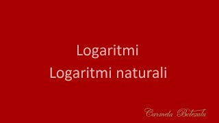 Logaritmi naturali [upl. by Lolly]