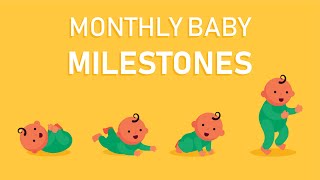 What are Baby Monthly Milestones How Should a Baby Grow [upl. by Parsifal]