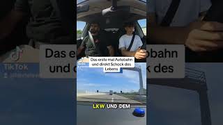 Die erste Autobahnfahrt fahrprüfung fahrschule fahrschulelernen viralvideo shorts heilbronn [upl. by Ahsienek]