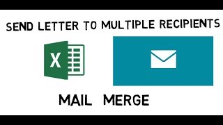 How to send an email to multiple recipients using mail merge [upl. by Adelice]