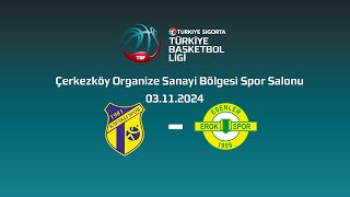 Kapaklı Spor  Esenler Erokspor Türkiye Sigorta Türkiye Basketbol Ligi 9Hafta [upl. by Sackey692]