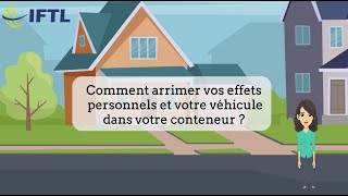 Comment arrimer vos effets personnels et votre véhicule dans votre conteneur maritme [upl. by Hermon567]