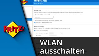 FritzBox WLAN ausschalten  FritzBox WLAN deaktivieren ✅ Tutorial [upl. by Annaeerb]