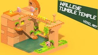 Walleye Tumble Temple  Voxel Art [upl. by Herzig]