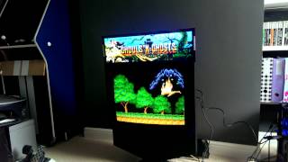 MAME with dynamic marquee using ultra widescreen LCD [upl. by Susejedesoj]