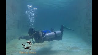 DrySuit Diving in the tropics in sidemount Pool Weight and harness check [upl. by Adnirim]