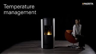 Premium Line pellet stoves Temperature management [upl. by Leahci502]