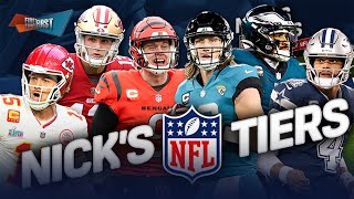 Ravens ‘undeniable’ Cowboys amp 49ers at ‘Fork in the Road’ in Nick’s Tiers  NFL  FIRST THINGS FIRST [upl. by Mongeau365]