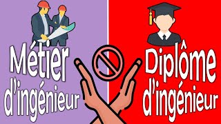 Métier dingénieur VS Diplôme dingénieur [upl. by Anytsirk]