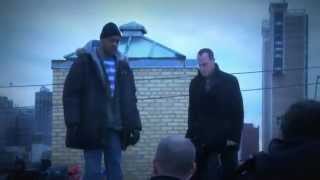 Chris Meloni Roof Fall Stunt from Law Order SVU quotReparationquot [upl. by Mariya]