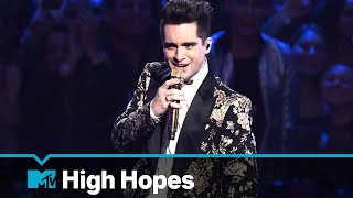 Panic At The Disco Perform quotHigh Hopesquot  MTV VMA  Live Performance [upl. by Aemat]