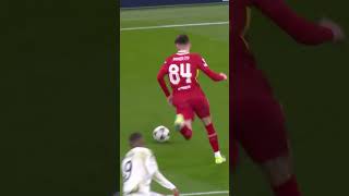 Conor Bradleys brilliant tackle vs Mbappe🔴⚪️ LIVRMA ucl [upl. by Akire]