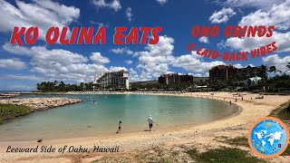 Ko Olina Eats near Disneys Aulani and Four Seasons  Monkeypod  Happy Hours  4K [upl. by Colver]