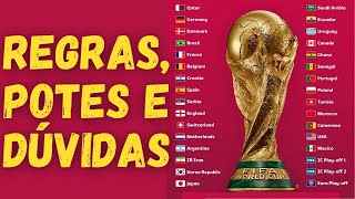 Regras potes e dúvidas como será o sorteio dos grupos da Copa do Mundo [upl. by Aysab]