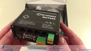 Teltonika RUT955 LTE 4G Router Dual SIM  QUICK UNBOXING amp SPECIFICATIONS 4K [upl. by Namlaz]