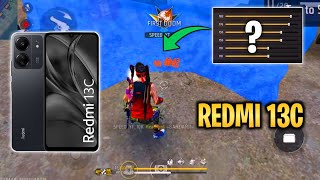 Redmi 13C Free Fire Sensitivity  Hud  Dpi Settings  Redmi 13C Free Fire Headshot Setting [upl. by Camile]