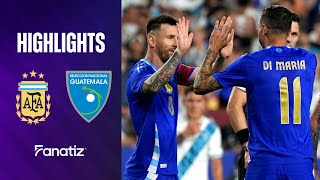 Argentina 41 Guatemala  Extended Game Highlights  International friendly 2024 [upl. by Leno]