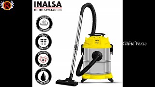 Inalsa Vacuum Cleaner Wet and Dry Micro 3in1 Multifunction WetDry YellowBlack 17l Unboxing [upl. by Barden]