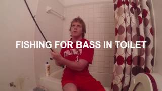 Toilet Fishing For Big Bass [upl. by Ocramed]