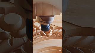 Luxury Wooden Flower Design with CNC Router ✅ shorts [upl. by Savart]