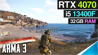 ARMA 3  RTX 4070 12GB  4K Ultra Graphics   Intel i5 13400F [upl. by Ciri]