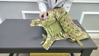 16939 Bulletproof Tactical Plate Carrier Vest for Hunting Law Enforcement and Paintball Use [upl. by Salocin]