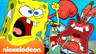 SpongeBob ANGRIEST Moments 😡  SpongeBob SquarePants  Nickelodeon UK [upl. by Lardner366]