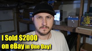 I Sold 2000 on eBay in One Day Whats Sold on eBay [upl. by Aneeuq553]