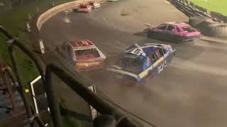 National saloon stockcar final  Cowdenbeath racewall 20424 [upl. by Pega169]