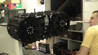 Track Drive System Test  Electric Snowmobile Track [upl. by Betsey]