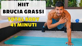 HIIT BRUCIA GRASSI  TOTAL BODY 41 MINUTI Cotto al Dente [upl. by Bethanne]