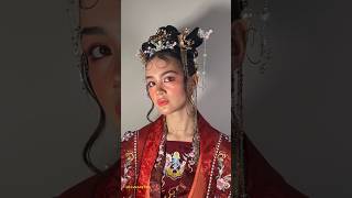 florasis eyeshadow palette hair and makeup by hiwendychu 花西子makeup makeupartist [upl. by Kursh]