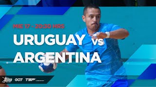 HANDBALL SCA SENIOR MASCULINO 2024  URUGUAY vs ARGENTINA [upl. by Leggat]