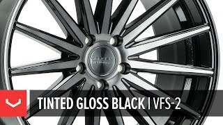 Vossen VFS2 Wheel  Tinted Gloss Black  AllNew Transparent Finish [upl. by Schaumberger556]