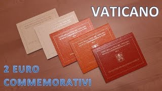 2 EURO COMMEMORATIVI del VATICANO monete rare da collezione [upl. by Newra]