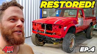 1000 HOUR RESTORATION ICONIC HILUX from junk to PERFECT ENGINE PLANS REVEALED [upl. by Ecertak]