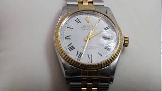 Reloj ROLEX OYSTER PERPETUAL DATEJUST 16013 de segunda man E329405 [upl. by Erdda]