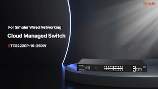 16port Cloud Managed PoE switch Introduction [upl. by Mall]