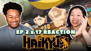 ENNOSHITA COMING THROUGH  Haikyuu S2 Ep 17 amp 18 FIRST TIME REACTION [upl. by Rebekkah]