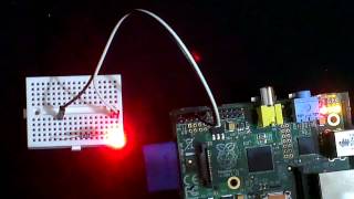 Raspberry Pi Python Change GPIO LED brightness with GPIOPWM [upl. by Klug]