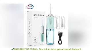 Oral Irrigator Portable Dental Water Flosser USB Rechargeable Water Jet Floss Tooth Pick 4 Jet Tip 2 [upl. by Gereron]