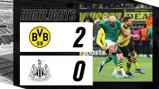 Borussia Dortmund 2 Newcastle United 0  UEFA Champions League Highlights [upl. by Anthia822]