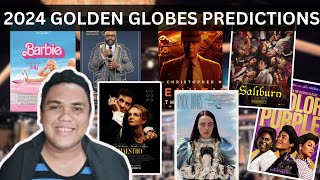 FINAL GOLDEN GLOBE AWARDS PREDICTIONS 2024 [upl. by Nisior]