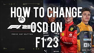 TUTORIAL HOW TO CHANGE OSD SETTINGS ON F1 23 [upl. by Asfah]