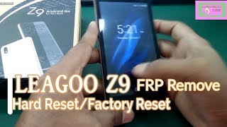 LEAGOO Z9 Hard resetfactory reset and remove frp with gmail leagoo care [upl. by Naihtsirc174]