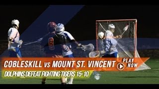 SUNY Cobleskill vs Mount Saint Vincent  2014 Laxcom College Highlights [upl. by Ylhsa]