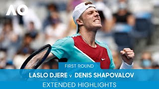 Laslo Djere v Denis Shapovalov Extended Highlights 1R  Australian Open 2022 [upl. by Sara633]