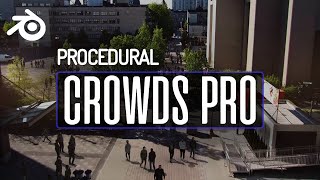 Blender Procedural Crowds Pro Released  New Features [upl. by Lippold]